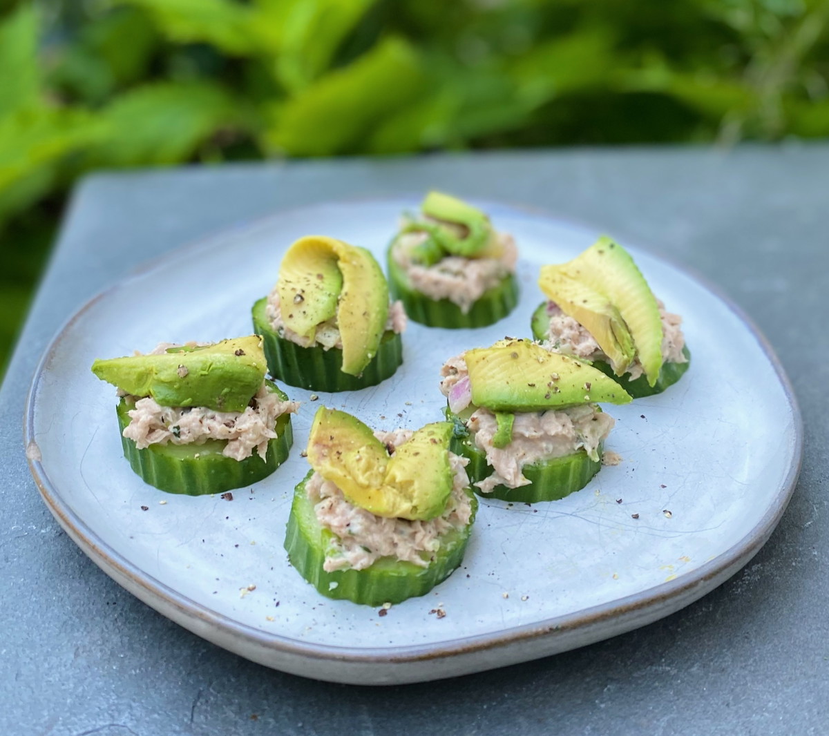 Albacore Tuna Cucumber Bites